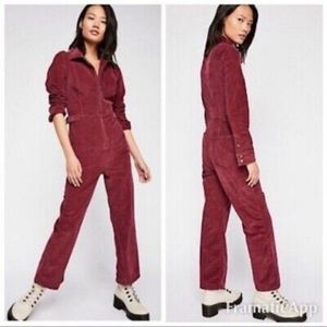 Free People 70s corduroy jumpsuit